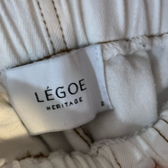 Legoe Maternity & Post Maternity Pants Denim Joggers Elastic Waist Size 2 - Picture 6 of 8